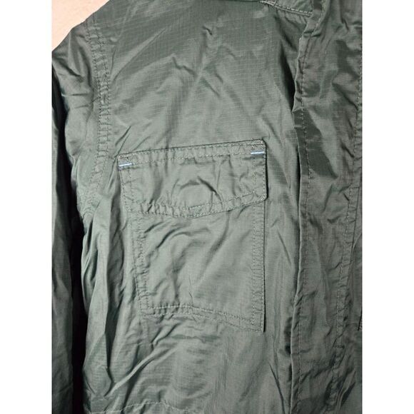 Lands' End Kids Green Windbreaker Fleece Lined Jacket Size Medium - Picture 9 of 10